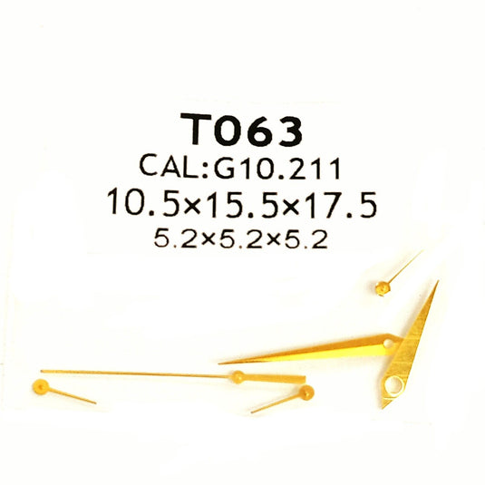 Watch Hands For Tissot Gold Fits to Caliber G10.211