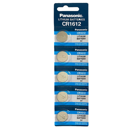 5PC Brand New Panasonic CR1612 3V Coin Type Lithium Battery