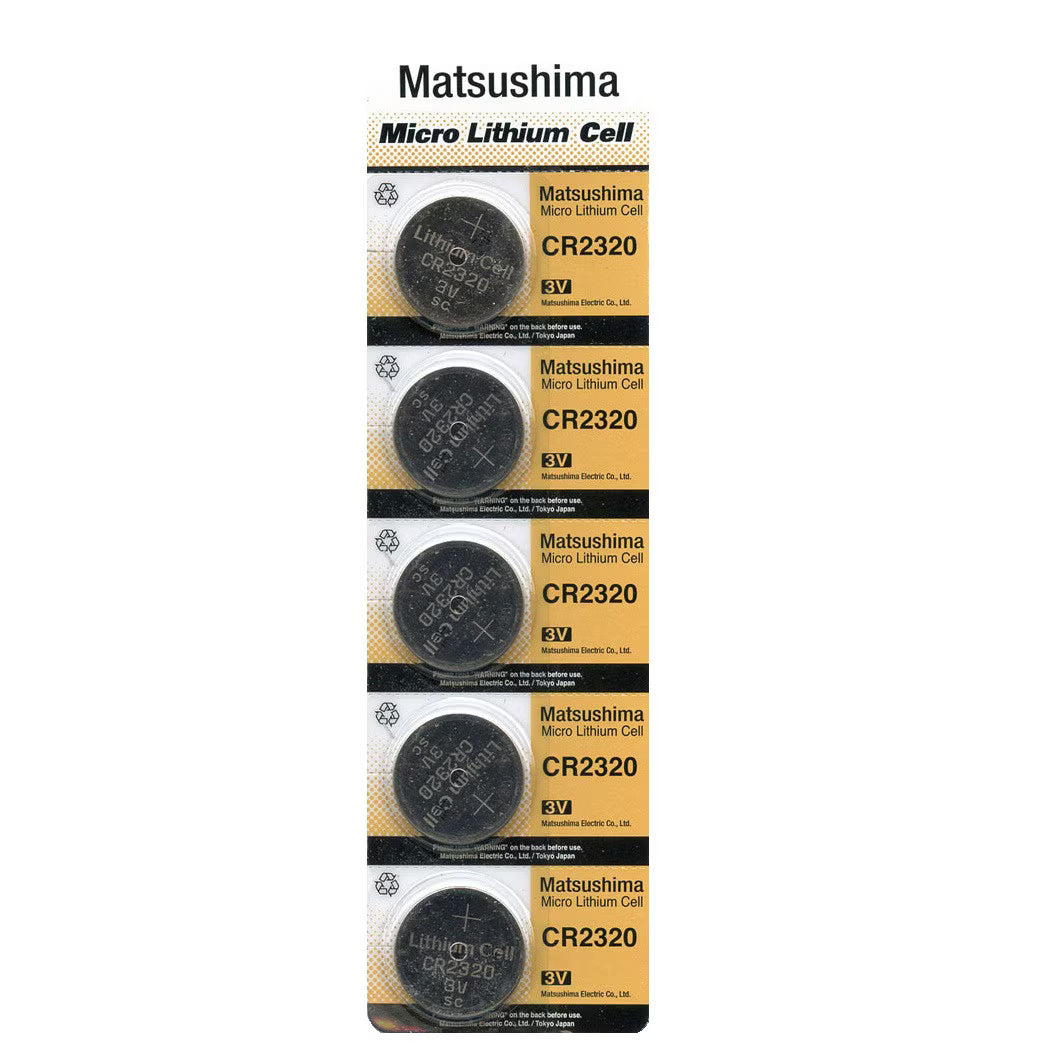5pc MATSUSHIMA ELECTRIC CR2320 3v batteries
