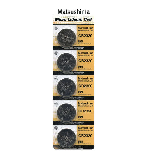 5pc MATSUSHIMA ELECTRIC CR2320 3v batteries