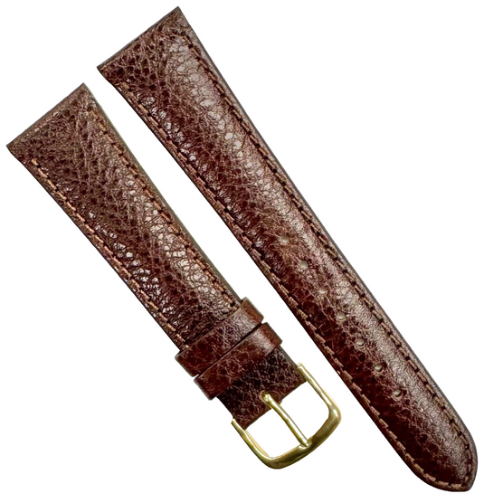 New Watch Band D.Brown 16x14MM Genuine Leather