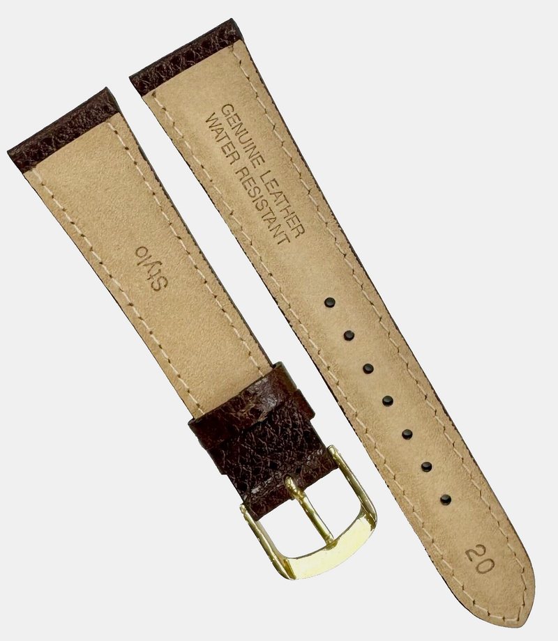 Load image into Gallery viewer, New lot of 6 Watch Bands Brown 20x16MM Genuine Leather
