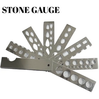 7 Blades Fan Gauge for measuring stones & Diamond, Jewelry Tool