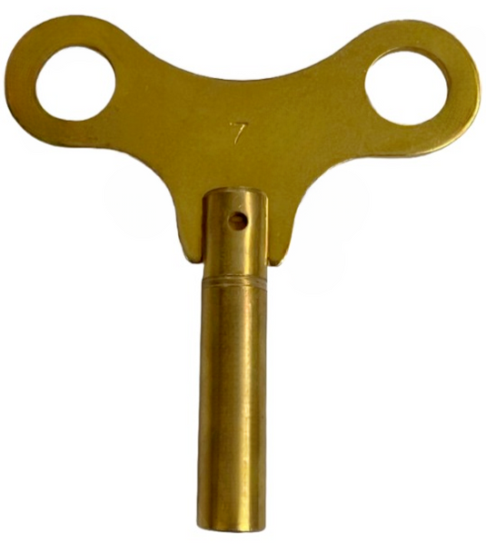 Brass Single End Clock Key