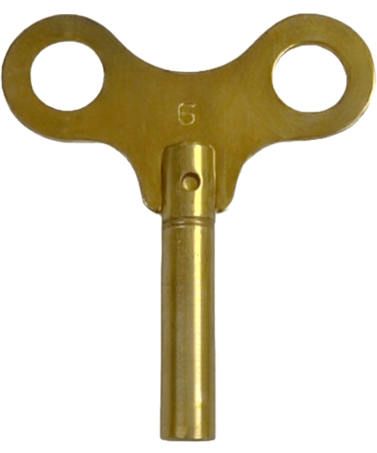 Brass Single End Clock Key 6, Jeweler Tools - Universal Jewelers & Watch Tools Inc.