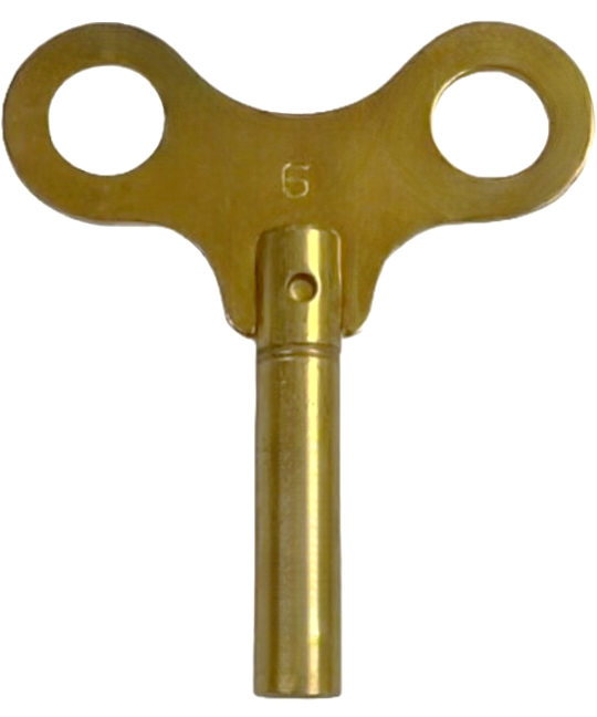 Load image into Gallery viewer, Brass Single End Clock Key #6, Jeweler Tools
