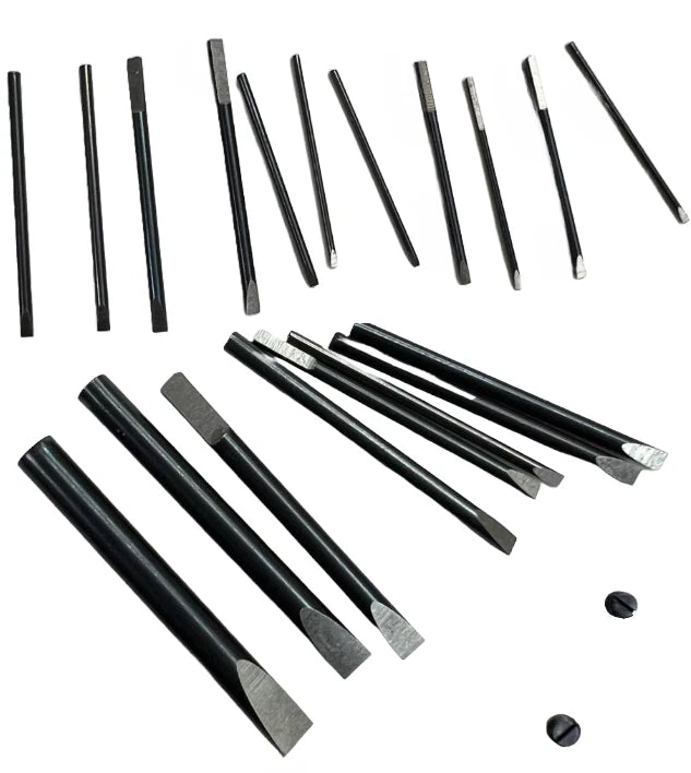 Screwdriver Set in Wooden Box 9 Piece kit Watch and Jewelry (0.60-3.00)mm