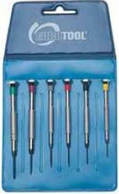 Screwdriver assortment of 6pcs.Fixed Blades Euro Tools