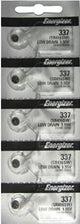 energizer 337 SR416SW Silver Oxide Batteries 1.55V New Sealed (5 Pcs.)