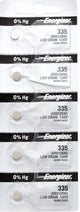 energizer 335 SR512SW Silver Oxide Batteries 1.55V New Sealed (5 Pcs.)