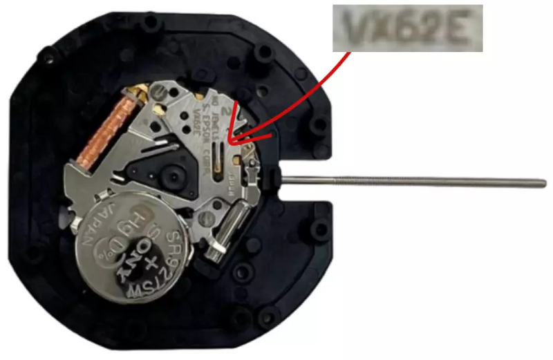 Load image into Gallery viewer, Hattori VX62 Date At 3:00 3Hand Seiko Quartz Watch Movement Overall Height 5.7mm
