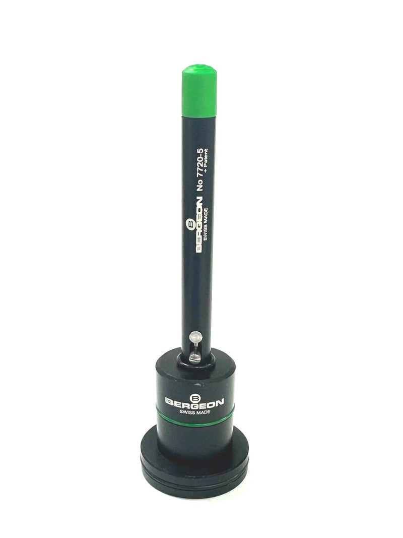 Load image into Gallery viewer, BERGEON 7720-5, OIL PEN WITH STAND, OILER. GREEN, SWISS MADE, WATCHMAKER TOOLS
