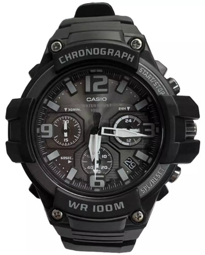 Casio G-Shock MCW-100H Chronograph Black Analog Retrograde Sports Men's Watch