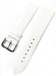 Watch Band 20MM Genuine Leather Glossy White Sweat Proof High Quality - Universal Jewelers & Watch Tools Inc.