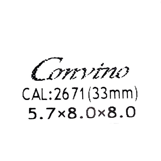 CARTIER HANDS SET OF 3, COLOR BLUE, CAL:2671 (33mm)