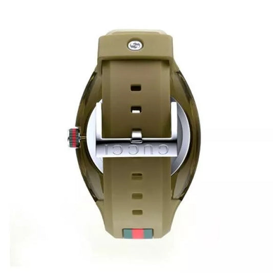 GUCCI SYNC YA137111 Men's Watch – Green Army Dial, Quartz, Box & Booklet Included