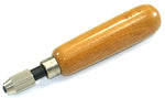 Wooden Handle for needle files with Steel Quick Locking Chuck