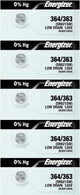 Energizer 363 /364 SR621SW Silver Oxide Batteries 1.55V New Sealed (5 Pcs.)