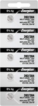 Energizer 384 /392 SR41SW Silver Oxide Batteries 1.55V New Sealed (5 Pcs.)