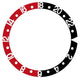 BEZEL INSERT FOR 40MM ROLEX SEA DWELLER 16600 OR 16660 WATCH,RED/BLACK - Universal Jewelers & Watch Tools Inc.