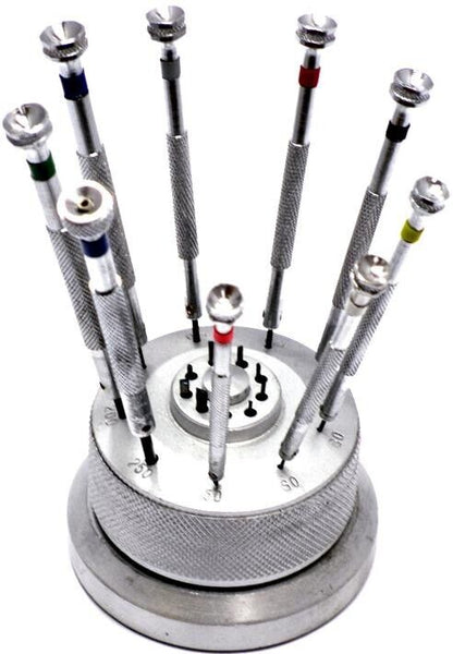 Screwdriver Set of 9pcs at Revaiting stand WatchMaker and Jewelers