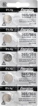 Energizer 365 /366 SR1116SW Silver Oxide Batteries 1.55V New Sealed (5 Pcs.)
