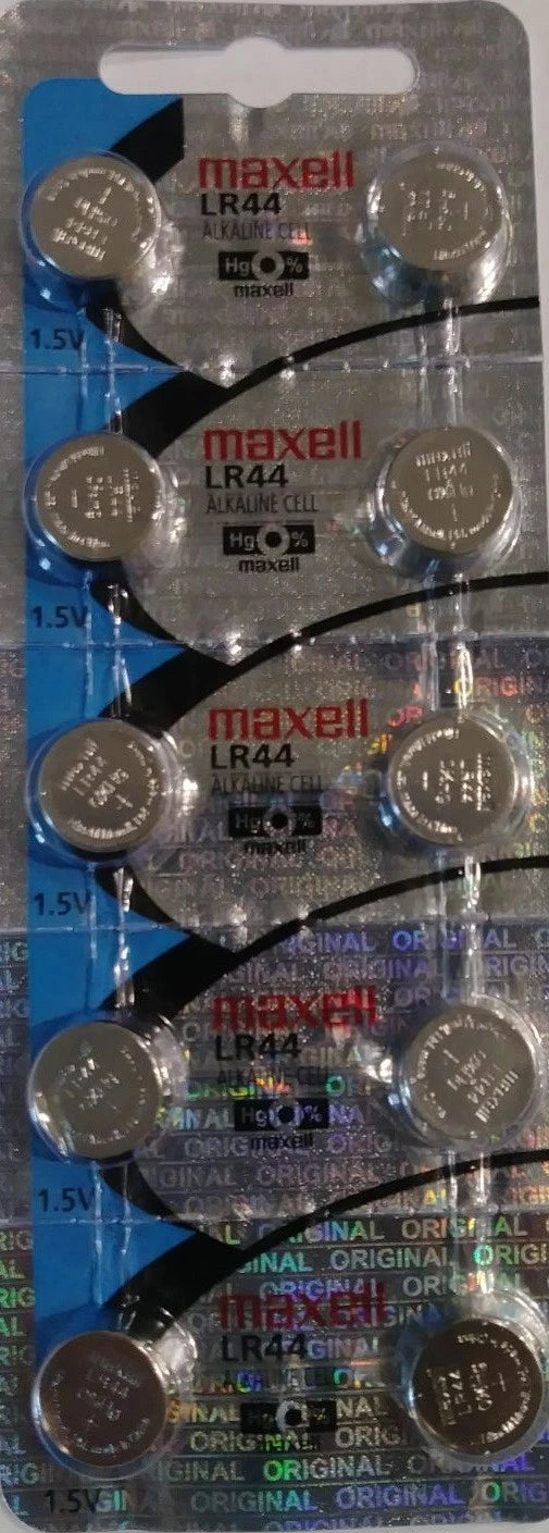 10PC Brand New Maxell LR44 1.5 Lithium Battery
