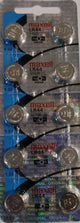 10PC Brand New Maxell LR44 1.5 Lithium Battery