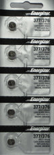 Energizer 376 /377 SR626SW Silver Oxide Batteries 1.55V New Sealed (5 Pcs.)
