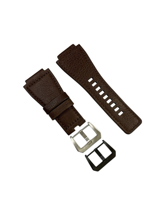 B & R Bands Leather With Stitch Bell & Ross Watch Band