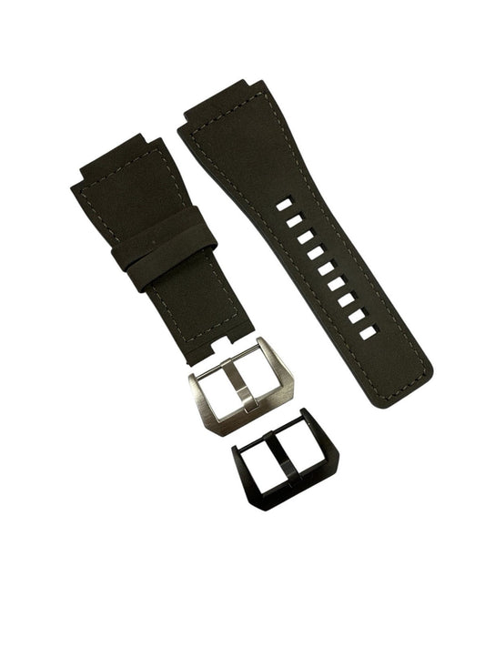 B & R Bands Leather With Stitch Bell & Ross Watch Band