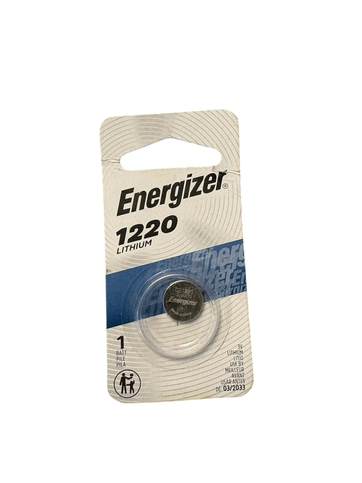 1 Energizer CR 1220 3V Lithium Coin Cell Batteries