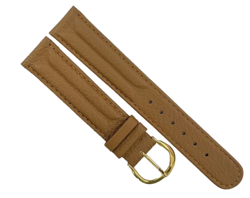 Load image into Gallery viewer, Lot of 6 bands, 18x16MM Brown (TAN) Genuine Leather Grain Watch Band, Stitches
