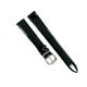 Watch Band 12MM Black Color Genuine Leather Soft Sweat Proof and Flat - Universal Jewelers & Watch Tools Inc.