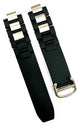 Watch Band For Cartier Chronoscaph 21 Rubber+Steel size(20mmx18mm) Black & White - Universal Jewelers & Watch Tools Inc.