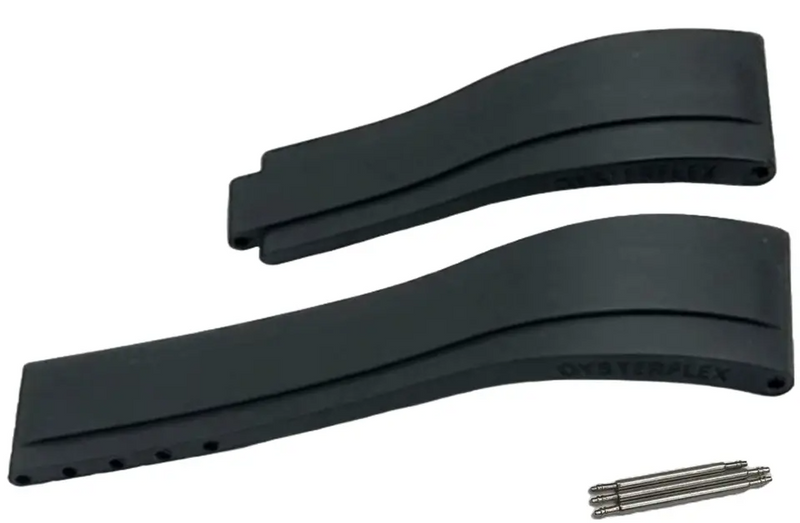 Load image into Gallery viewer, ROLEX BLACK Rubber OYSTERFLEX Watch Band 20MM Fits SUBMARINER, Rolex Deepsea &amp; others
