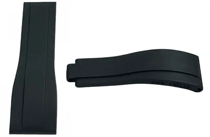 Load image into Gallery viewer, ROLEX BLACK Rubber OYSTERFLEX Watch Band 20MM Fits SUBMARINER, Rolex Deepsea &amp; others

