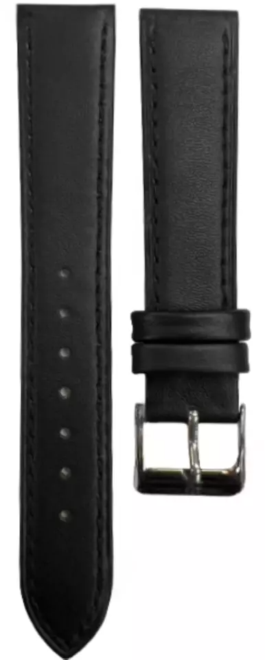 1PC Multi-Color Watch Band Size (14✖12)mm Stitched Plain Leather Strap