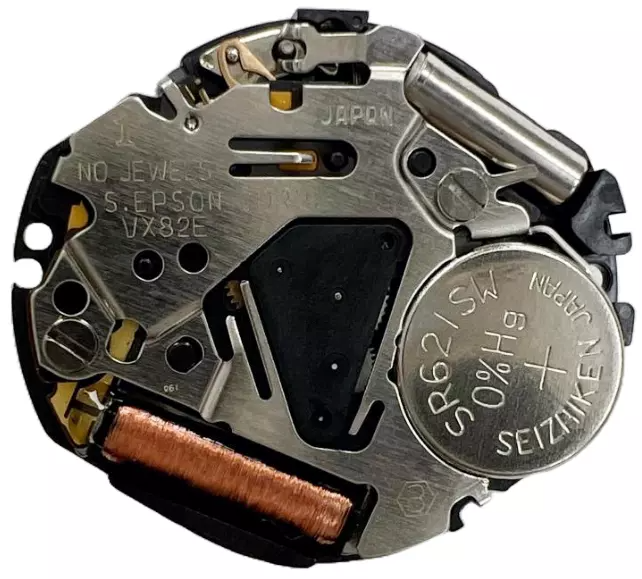 Load image into Gallery viewer, Hattori VX82 Date At 3:00 Seiko Quartz Watch Movement Overall Height 4.1mm
