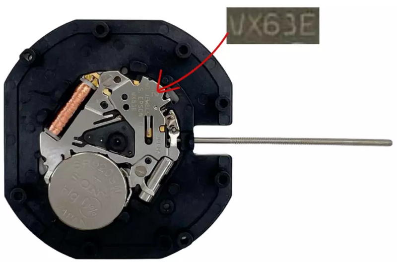 Load image into Gallery viewer, Hattori VX63 Day &amp; Date At 3:00 Seiko Quartz Watch Movement Overall Height 5.9mm
