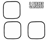 Back Gasket Made to Fit CA9-CARTIER SANTOS 100 (24.9×24.8×0.8)mm