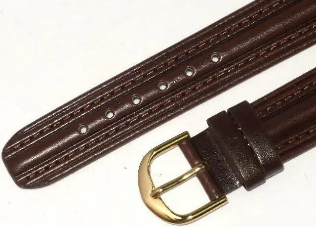 Load image into Gallery viewer, Lot of 6Pcs.Watch Bands Brown Genuine Leather Plain,Padded 20mm
