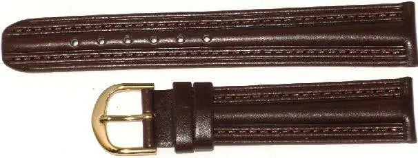 Load image into Gallery viewer, Lot of 6Pcs.Watch Bands Brown Genuine Leather Plain,Padded 20mm
