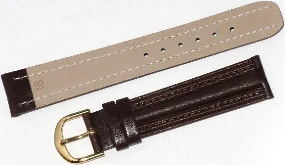 Load image into Gallery viewer, Lot of 6Pcs.Watch Bands Brown Genuine Leather Plain,Padded 20mm
