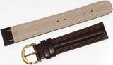 Lot of 6Pcs.Watch Bands Brown Genuine Leather Plain,Padded 20mm
