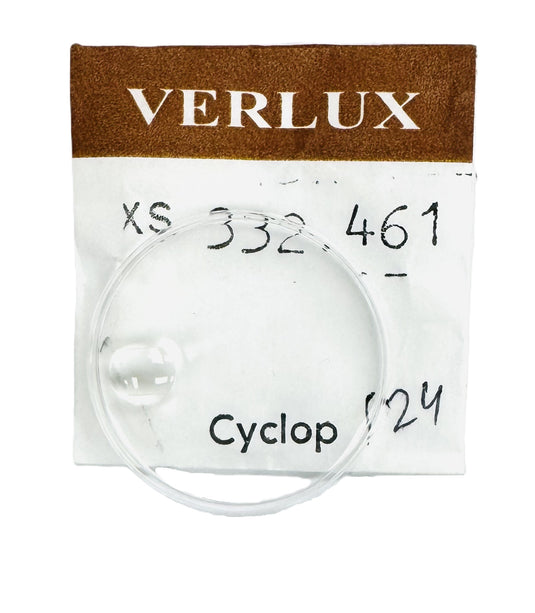 VERLUX Acrylic/Plastics Crystal with CYCLOP 124 for ROLEX Watches, 33.2mm in diameter