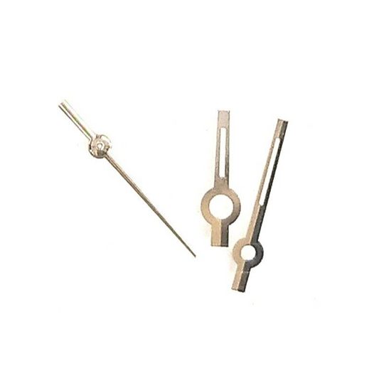 Watch Hands Silver with White Fits to Caliber 2671