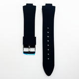 Silicone Watch Band Special Fitting 12*24 Branded Watch Band Black Color Regular Length Watch Strap