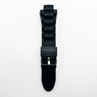 14 MM and 25 MM Silicone Special Fitting Branded Watch Band Black Color Regular Size Watch Strap