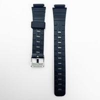 14mm pvc plastic watch band black for casio timex seiko citizen iron man watches